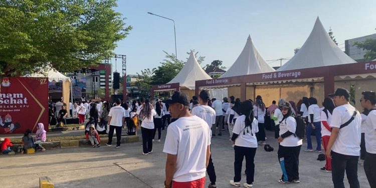 Tingkatkan Partisipasi Pemilih, Dengan Ajak Warga Senam Bareng