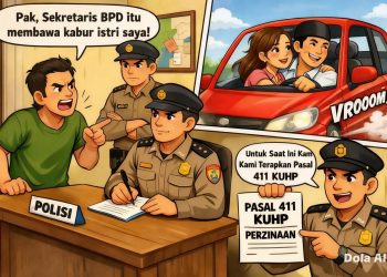 Diduga Larikan Istri Orang, Sekretaris BPD Peninjauan Dijerat Pasal 411 KUHP