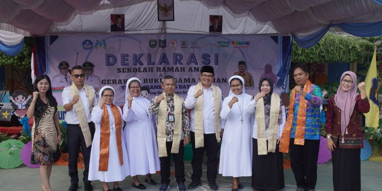 TK/SD Fransiskus Deklarasi Sekolah Ramah Anak, Kadarisman : Ini Jadi Contoh Sekolah Lain