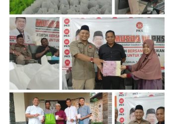 Sukseskan Program K2P2, PKS OKU Bagikan Bingkisan Ramadhan